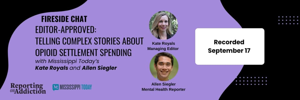 Telling Complex Stories about  Opioid Settlement Spending